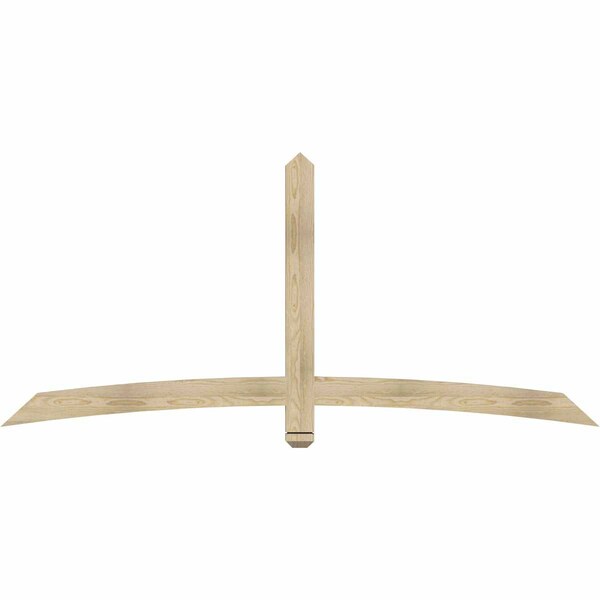 Ekena Millwork Bellingham Rough Sawn Timber Gable Bracket, Douglas Fir, 84"W x 38"H x 2"D x 4"F, 11/12 Pitch GBW084X38X0204BEL00RDF - main